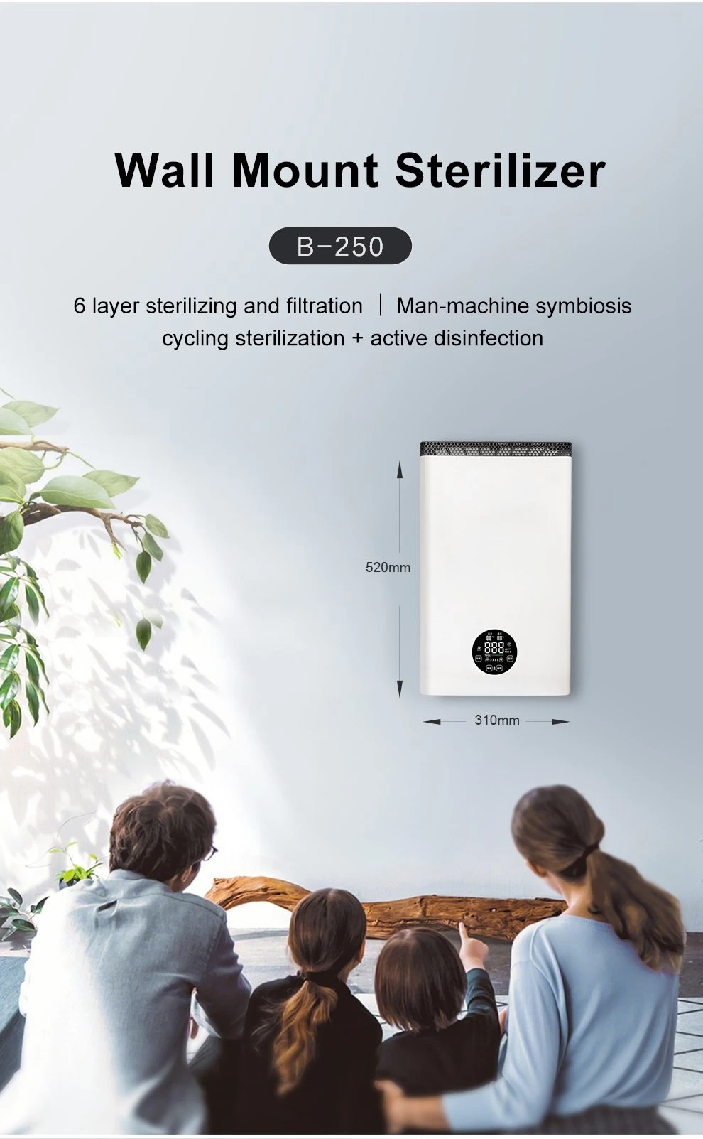 HEPA Portable Air Purifier Desktop Refrigerator Air Filter OEM UVC Purifier with Home Air Purification System